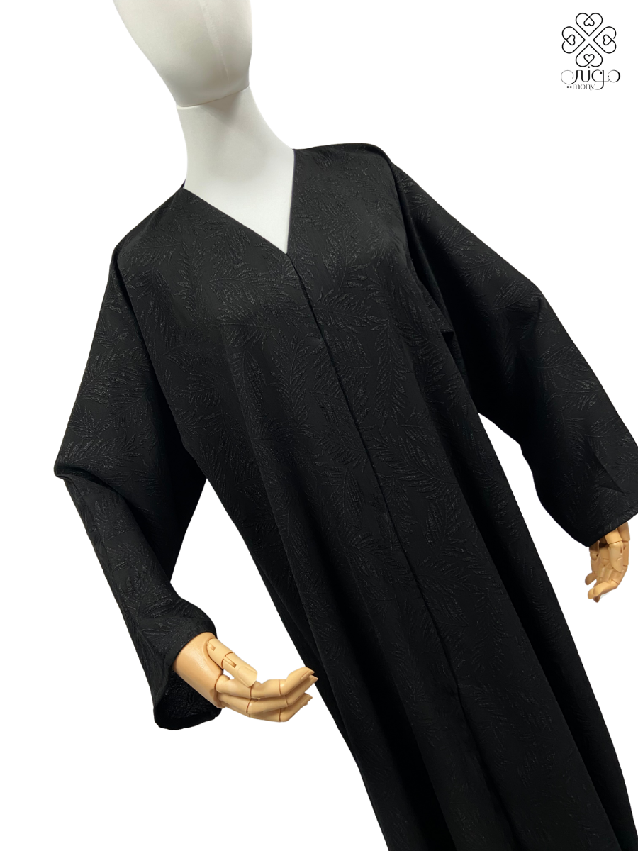 ✨ Elegant Black Chiffon Abaya