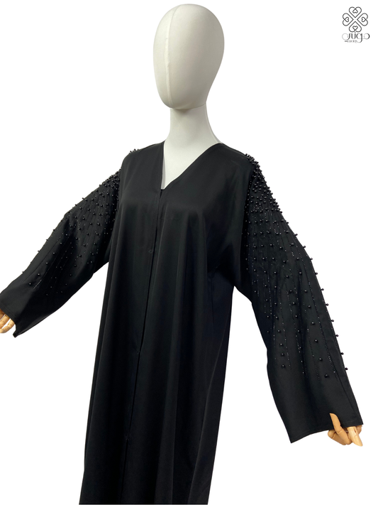✨ Premium Hand-Beaded Nada Abaya – Elegant Sleeve Design