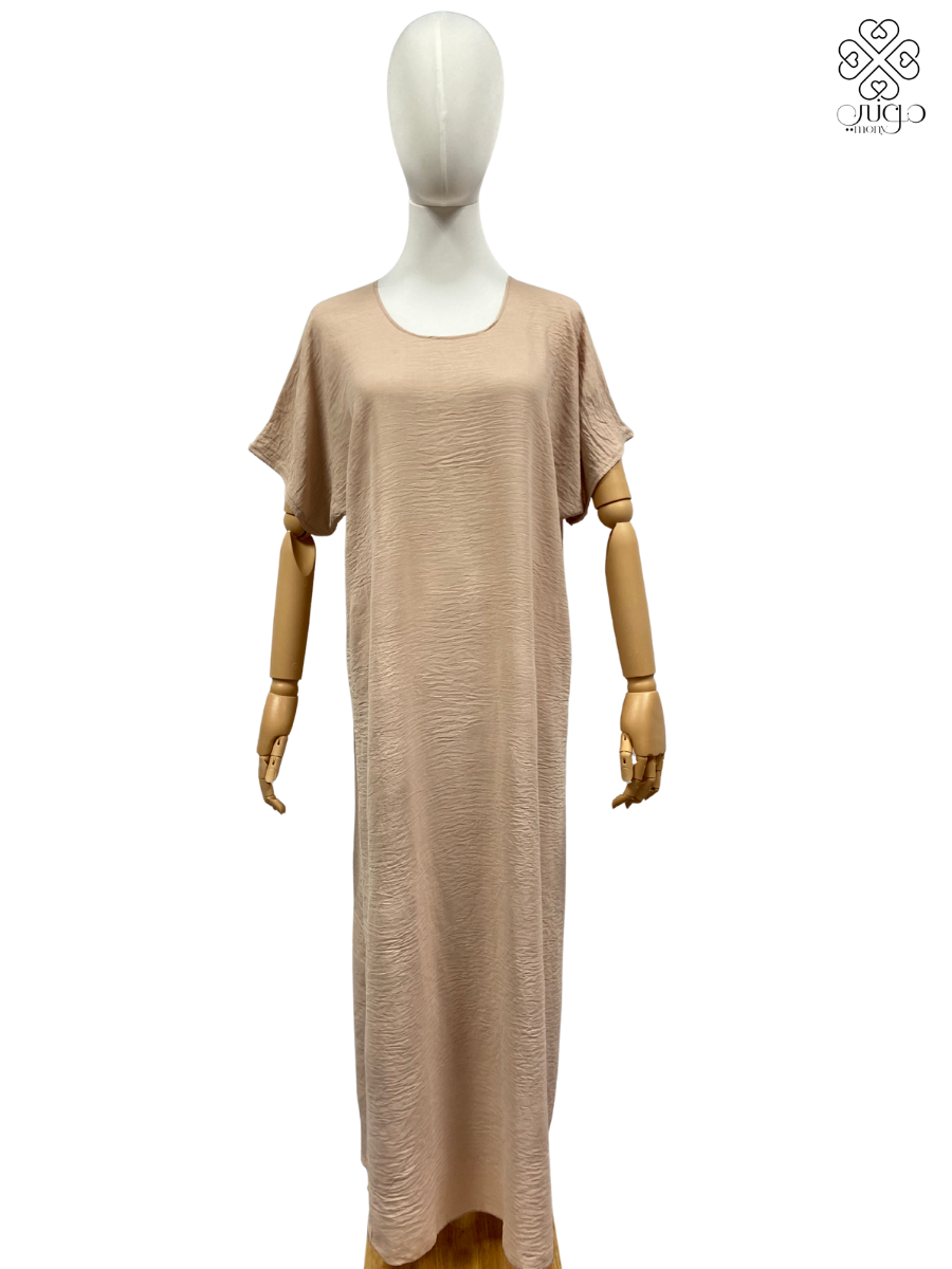 ✨ Beige Millions Fabric Abaya