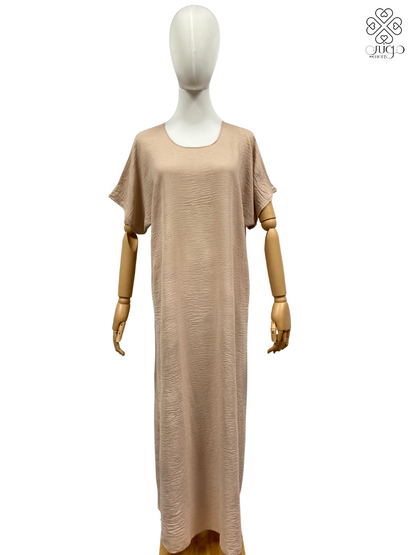 ✨ Beige Millions Fabric Abaya