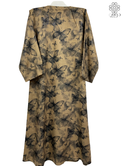 ✨ Saturn Fabric Printed Abaya