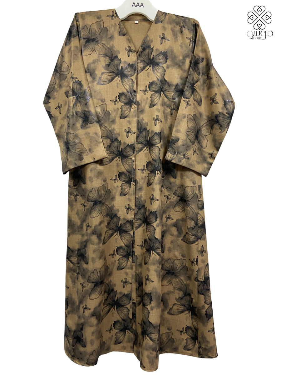 ✨ Saturn Fabric Printed Abaya