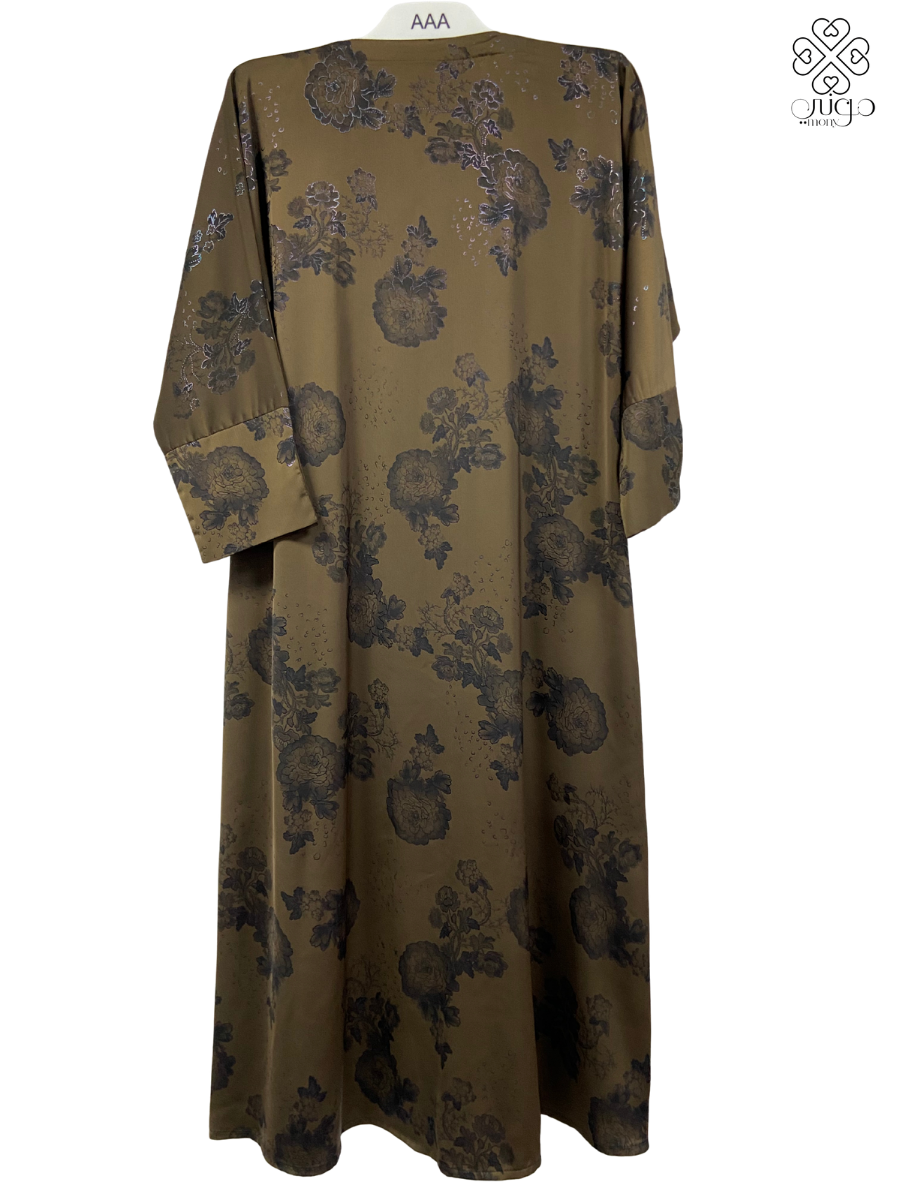 🌙 Elegant Floral Saturn Abaya