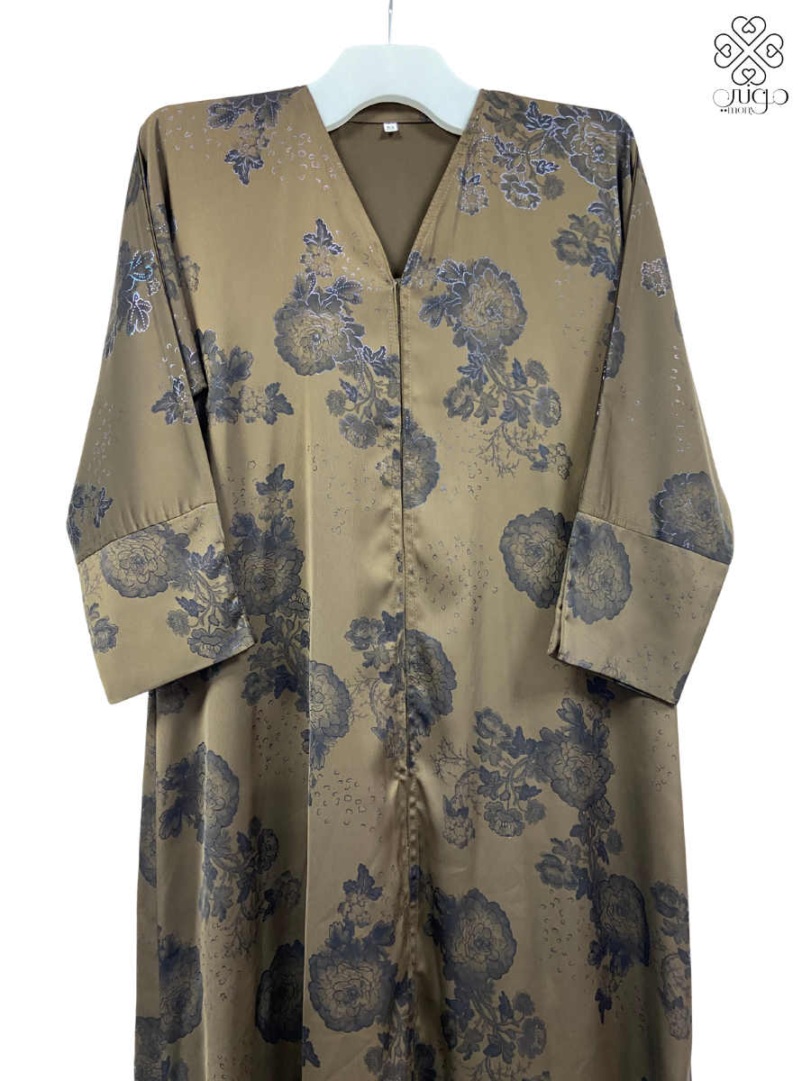 🌙 Elegant Floral Saturn Abaya