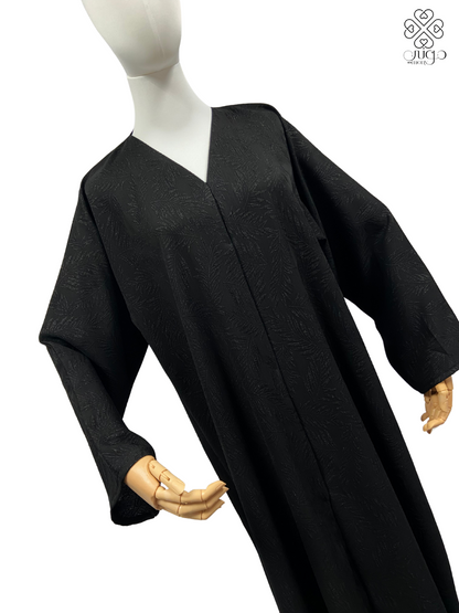 ✨ Elegant Black Chiffon Abaya