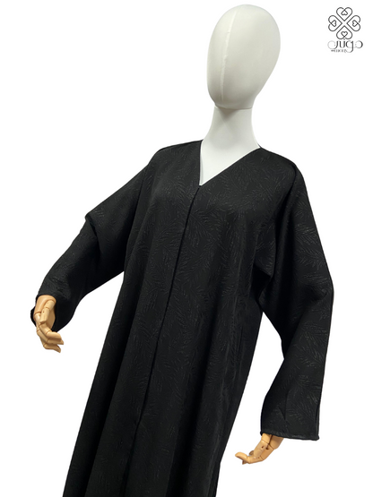 ✨ Elegant Black Chiffon Abaya