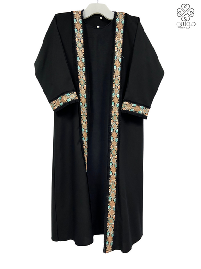 ✨ Elegant Black Millions Fabric Abaya