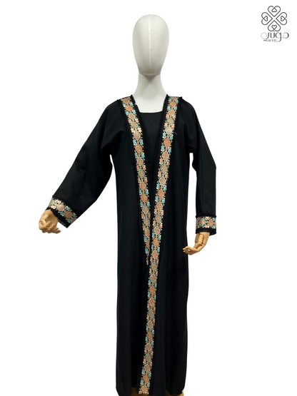 ✨ Elegant Black Millions Fabric Abaya