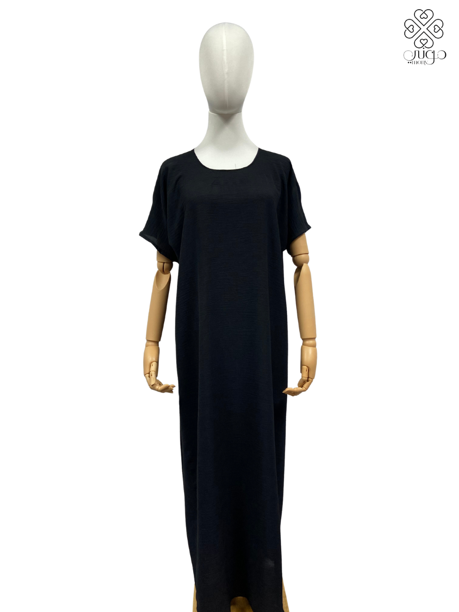 ✨ Elegant Black Millions Fabric Abaya