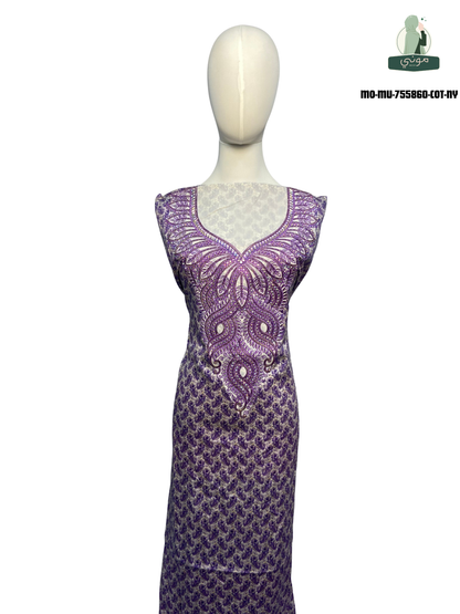 🌿 Amoudi 100% Cotton Luxury Mukhawar with Royal Embroidery