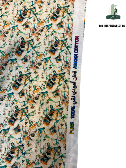 🌼 Amoudi 100% cotton Mukhawar with luxurious royal embroidery