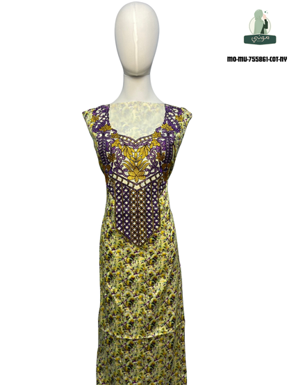 🌼 Amoudi 100% cotton Mukhawar with luxurious royal embroidery