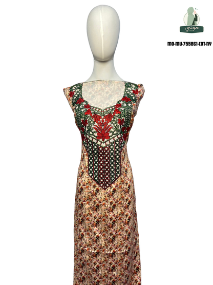 🌼 Amoudi 100% cotton Mukhawar with luxurious royal embroidery