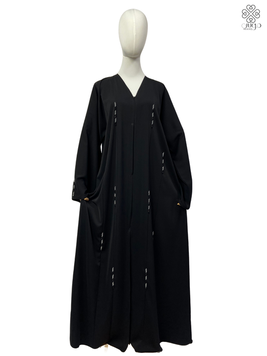 ✨ Elegant Hand-Beaded Nada Abaya