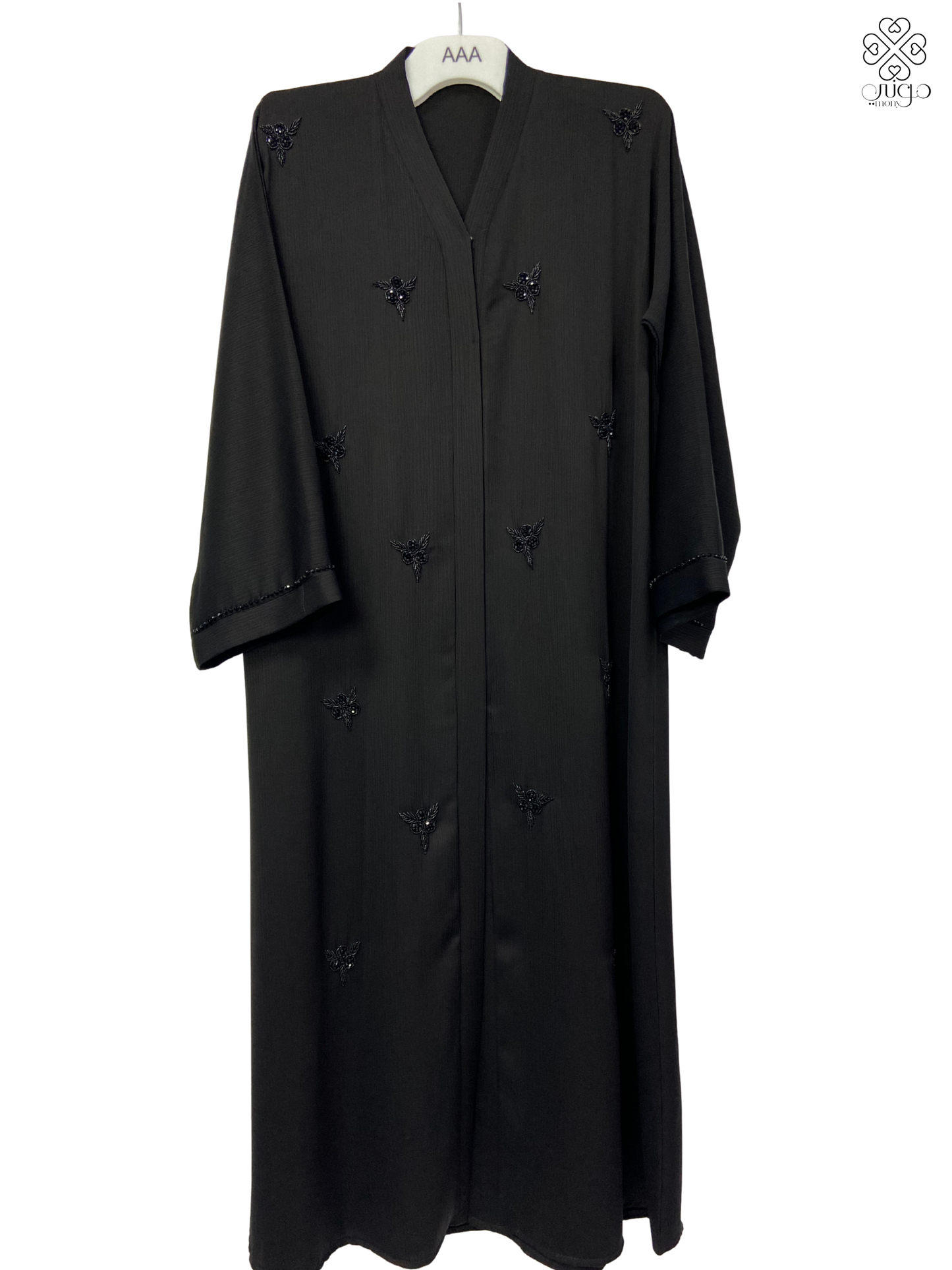 ✨ Elegant Hand-Embroidered Nada Abaya
