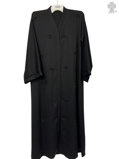 ✨ Elegant Hand-Embroidered Nada Abaya