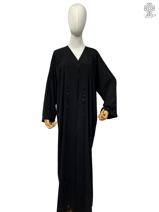 ✨ Premium Nada Black Embroidered Abaya