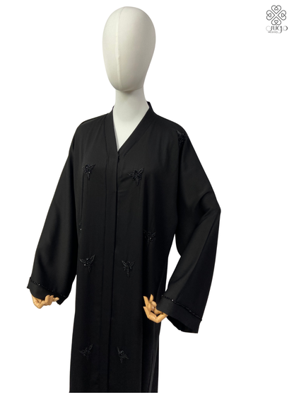 ✨ Elegant Hand-Embroidered Nada Abaya