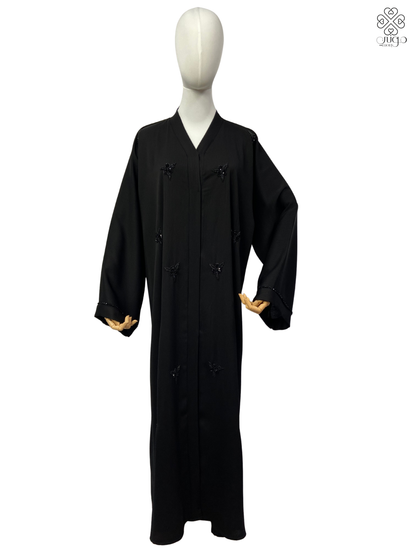 ✨ Elegant Hand-Embroidered Nada Abaya