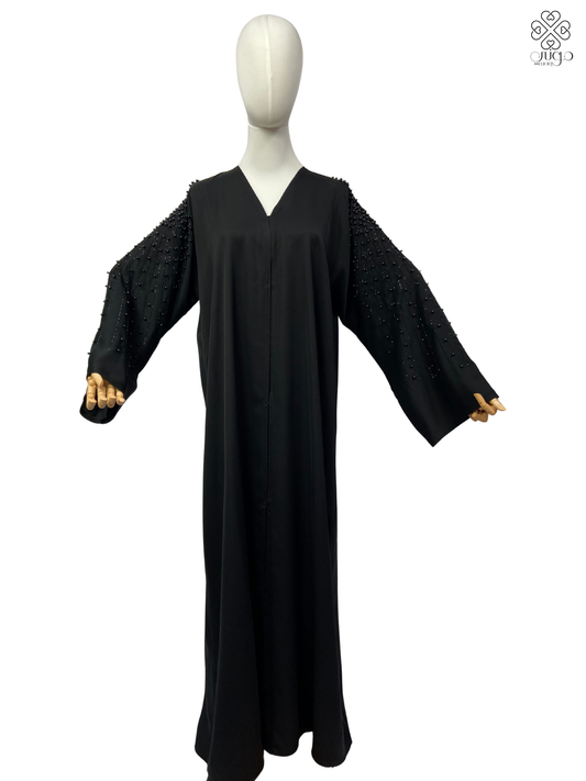 ✨ Premium Hand-Beaded Nada Abaya – Elegant Sleeve Design