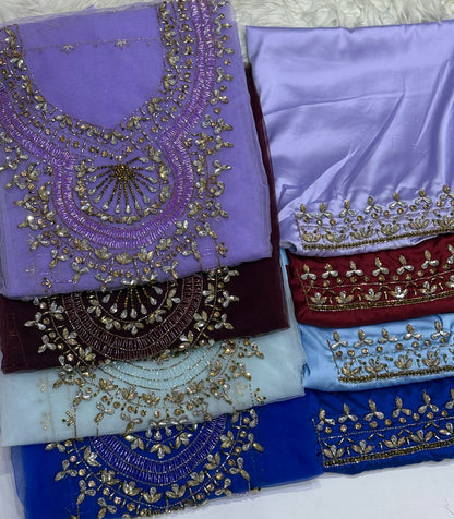 This luxurious set combines high-quality turkish fabric with distinctive beads and crystal elements for a sophisticated sparkle Armani silk