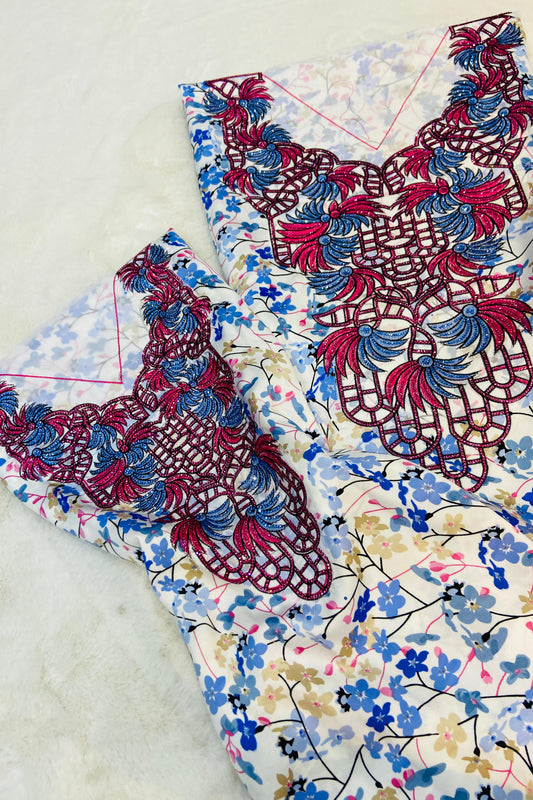 Shine with the new Umm Bint Indonesian silk set, an exclusive design that combines luxury and comfort.