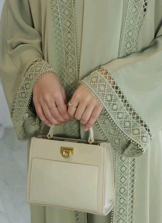 "Refined Simplicity – Classic Black, Abaya with Luxurious Embroidery"