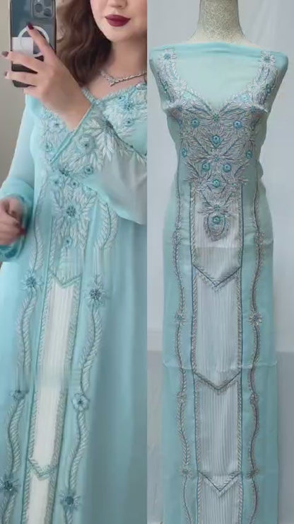 Discover our new collection crafted from luxurious chiffon with elegant pleats,